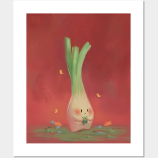 Anxious Spring Onion Posters and Art